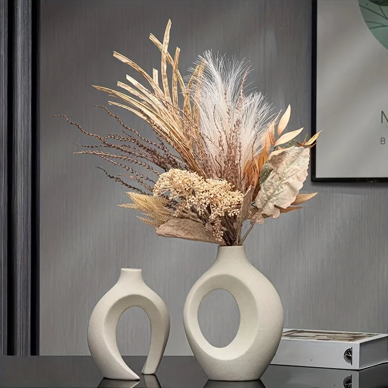 Zonlam Modern Ceramic Vase – Elegant & Versatile Home Décor for Every Space