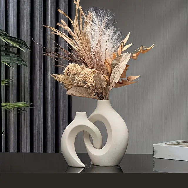 Zonlam Modern Ceramic Vase – Elegant & Versatile Home Décor for Every Space